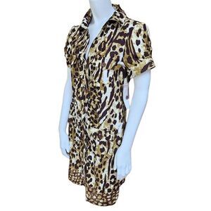 NWT NY Collection Animal Print Dress (M)